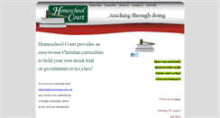 Desktop Screenshot of homeschoolcourt.com