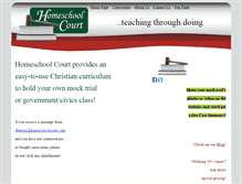 Tablet Screenshot of homeschoolcourt.com